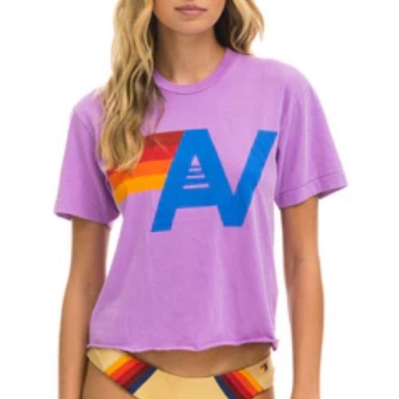 Aviator Nation Tops - Aviator Nation Logo Boyfriend Tee